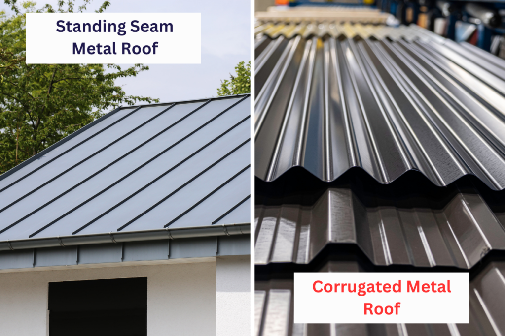 Standing Seam Vs. Corrugated Metal Roof